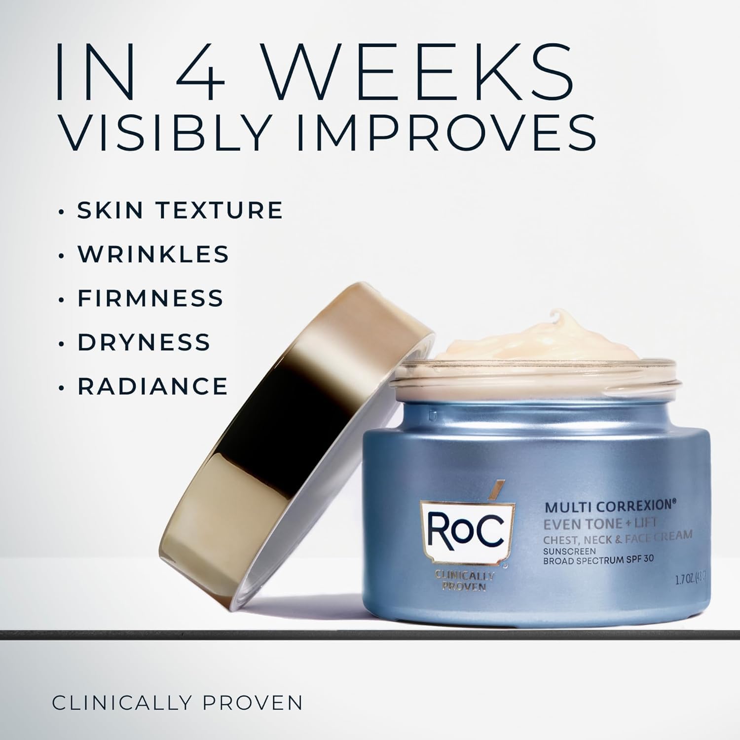 RoC Multi Correxion 5 in 1 Chest Neck Face Moisturizer Cream - RoC Official Product Imagery - 8