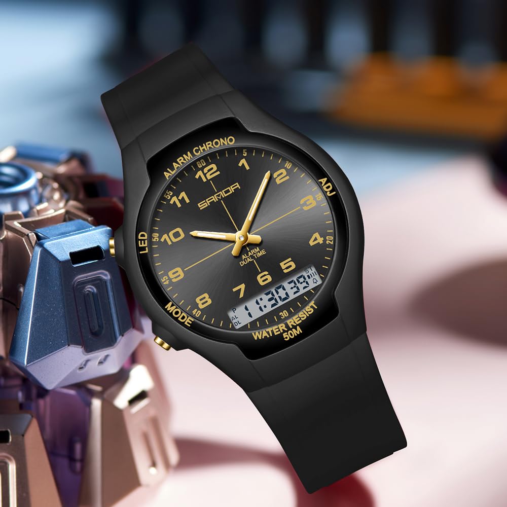 Gosasa Unisex Digital Analog Sports Watch with Alarm - Gosasa Official Imagery - 3