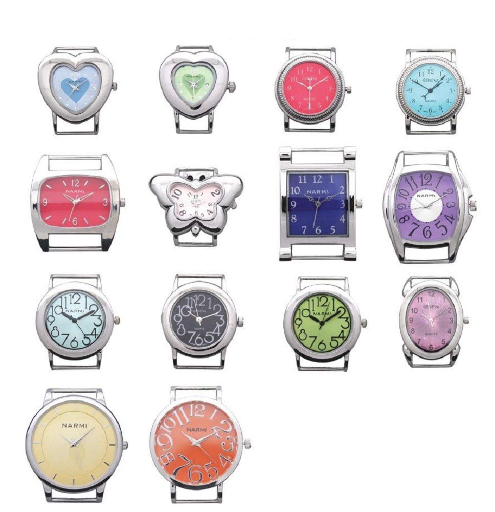 10 Pcs of Mix Ribbon Bar Watch Faces for Jewelry Making - Geneva Official Imagery - 2