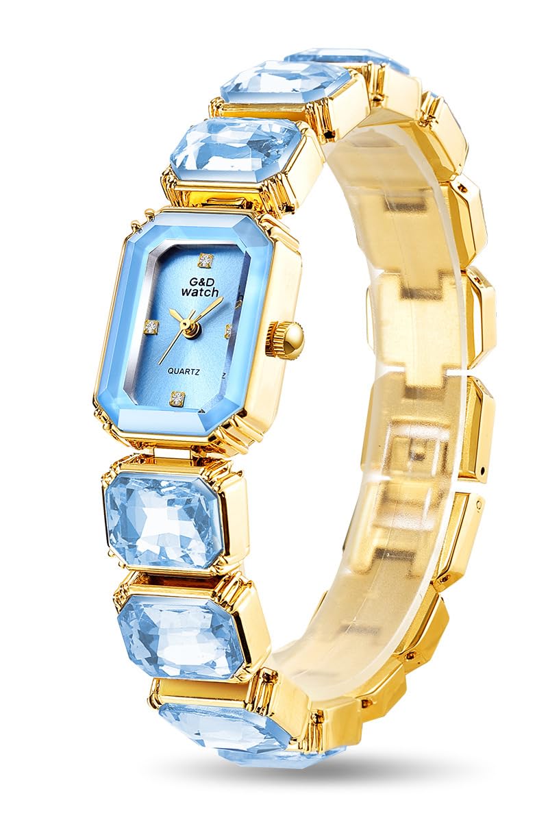 FANMIS Women s Luxury Crystal Bangle Watch Gemstone Bracelet - FANMIS Official Imagery - 8