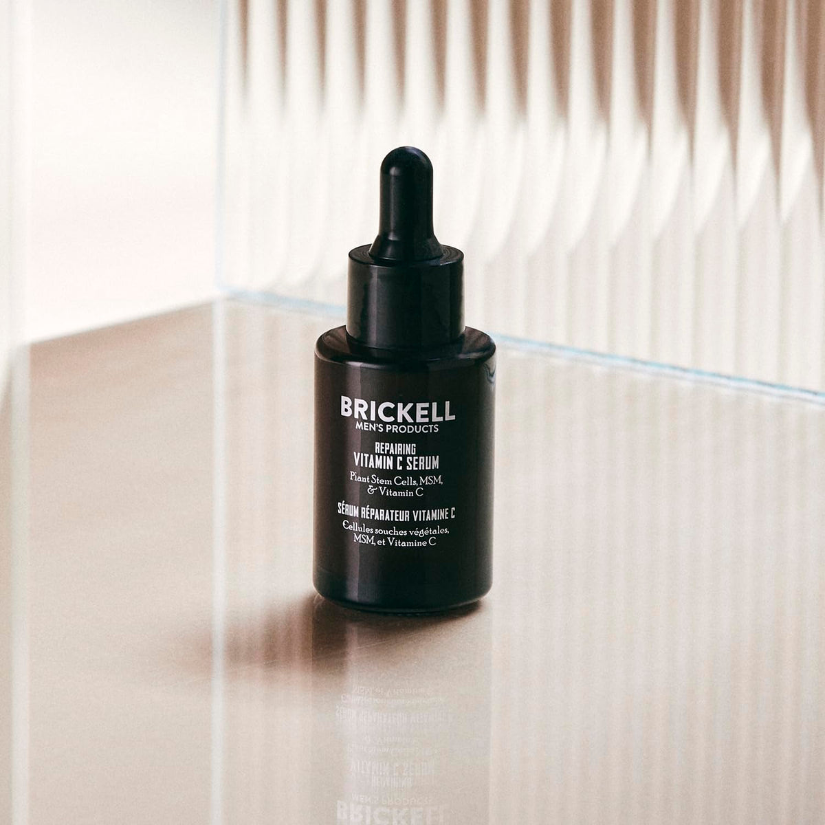 Brickell Men s Anti Aging Serum For Face Repairing Night - Brickell Men's Products Official Imagery - 3
