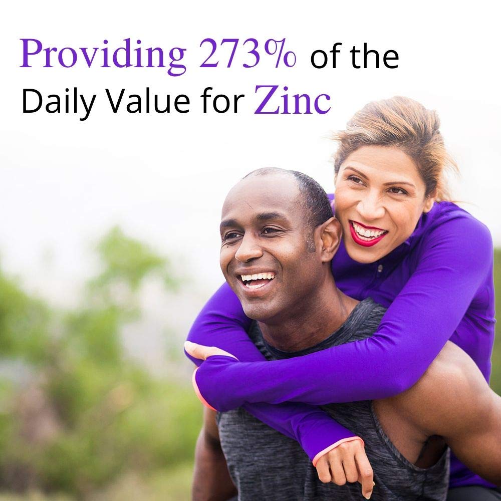 Garden of Life Raw Zinc supplement bottle featuring 30mg high potency zinc capsules.