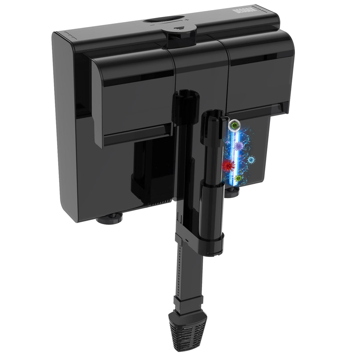 HOB Aquarium Filter 170GPH for 20 55 Gallon Fish Tank - DEGGOX Official Imagery - 1