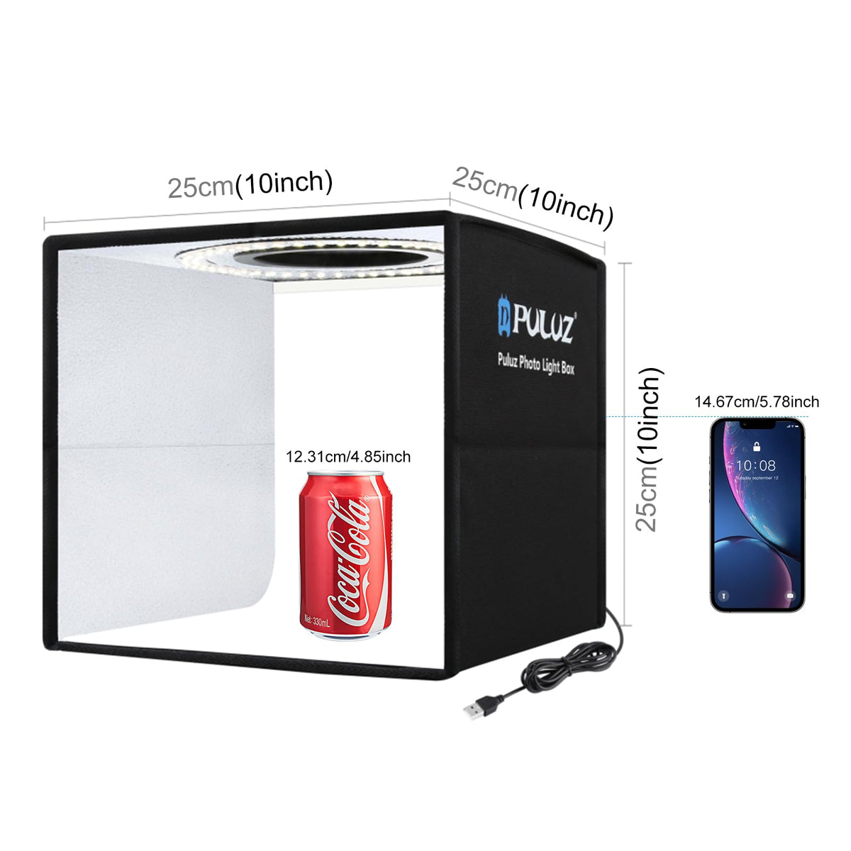 PULUZ 10x10 Photo Light Box Product Photography Studio CRI95 - PULUZ Official Imagery - 3
