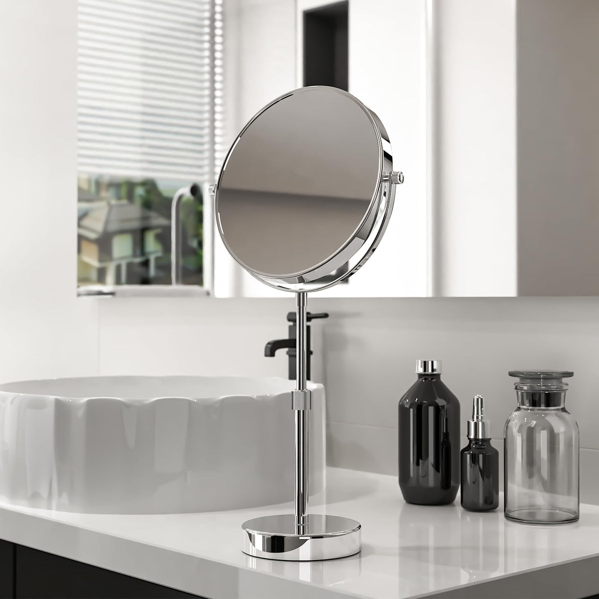Nicesail Makeup Mirror Tabletop 8 Inch Double Sided with 7X - Nicesail Official Imagery - 3