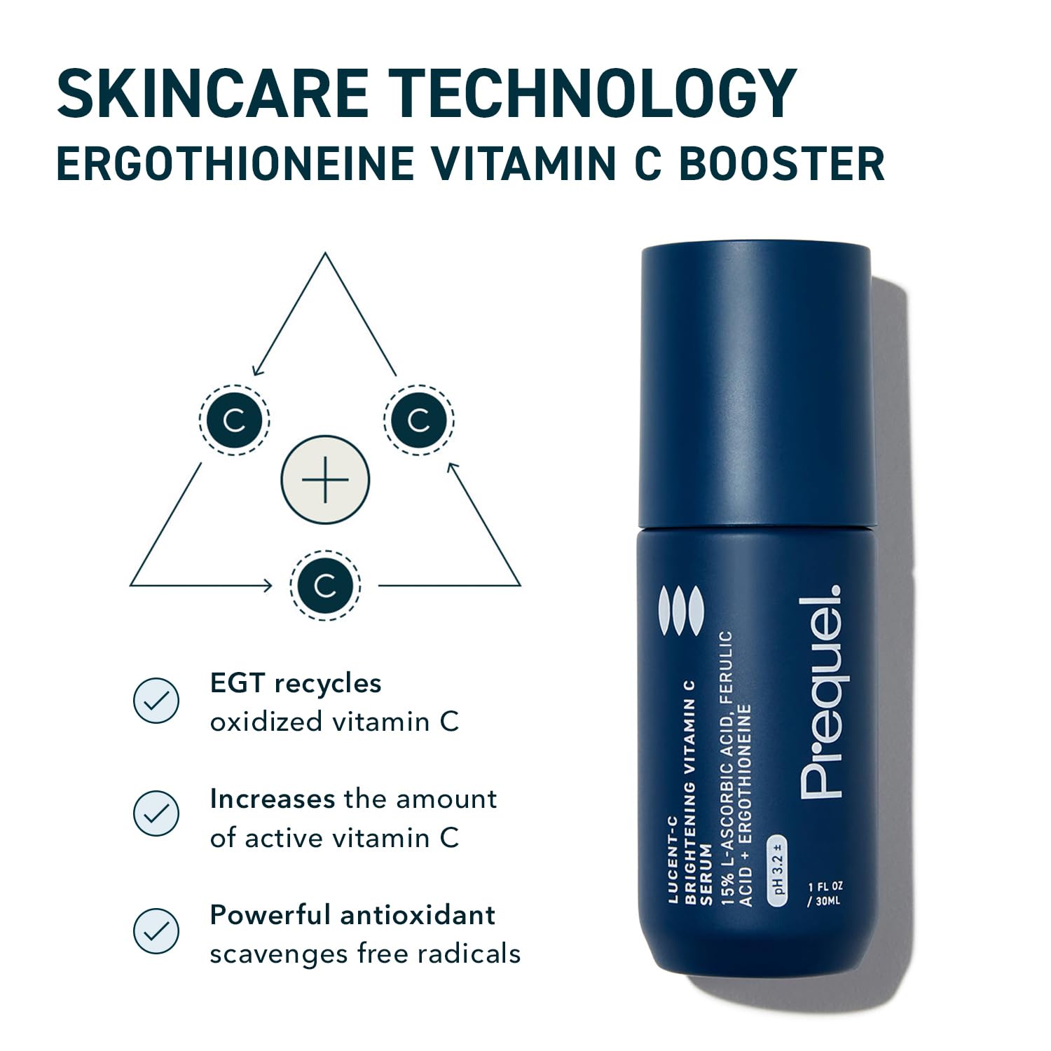 Prequel Skin Vitamin C Serum L Ascorbic Acid Ferulic Acid - Prequel Official Imagery - 5