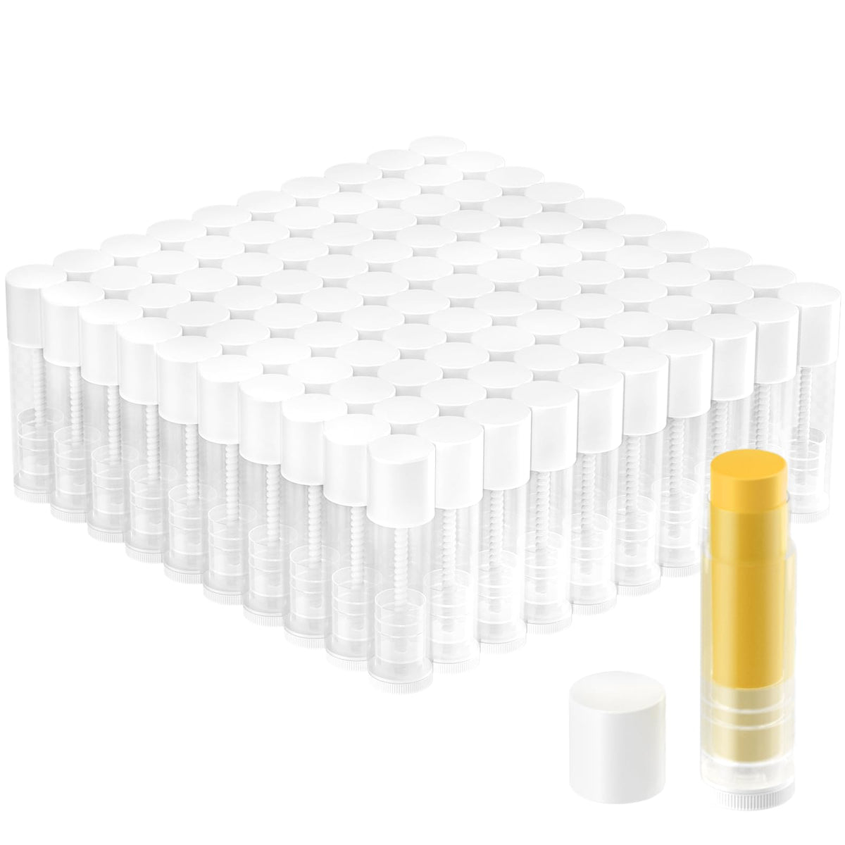100 Pack Empty Lip Balm Tubes 5 5ml Twist Up lipsticks - Chinhonr Official Imagery - 8