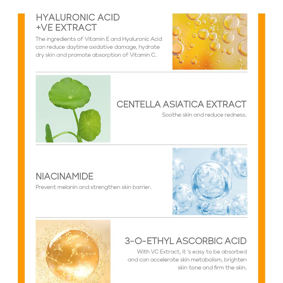 1 Pack Vitamin C Even Skin Complexion Skin Care Set, Containing - Product Imagery