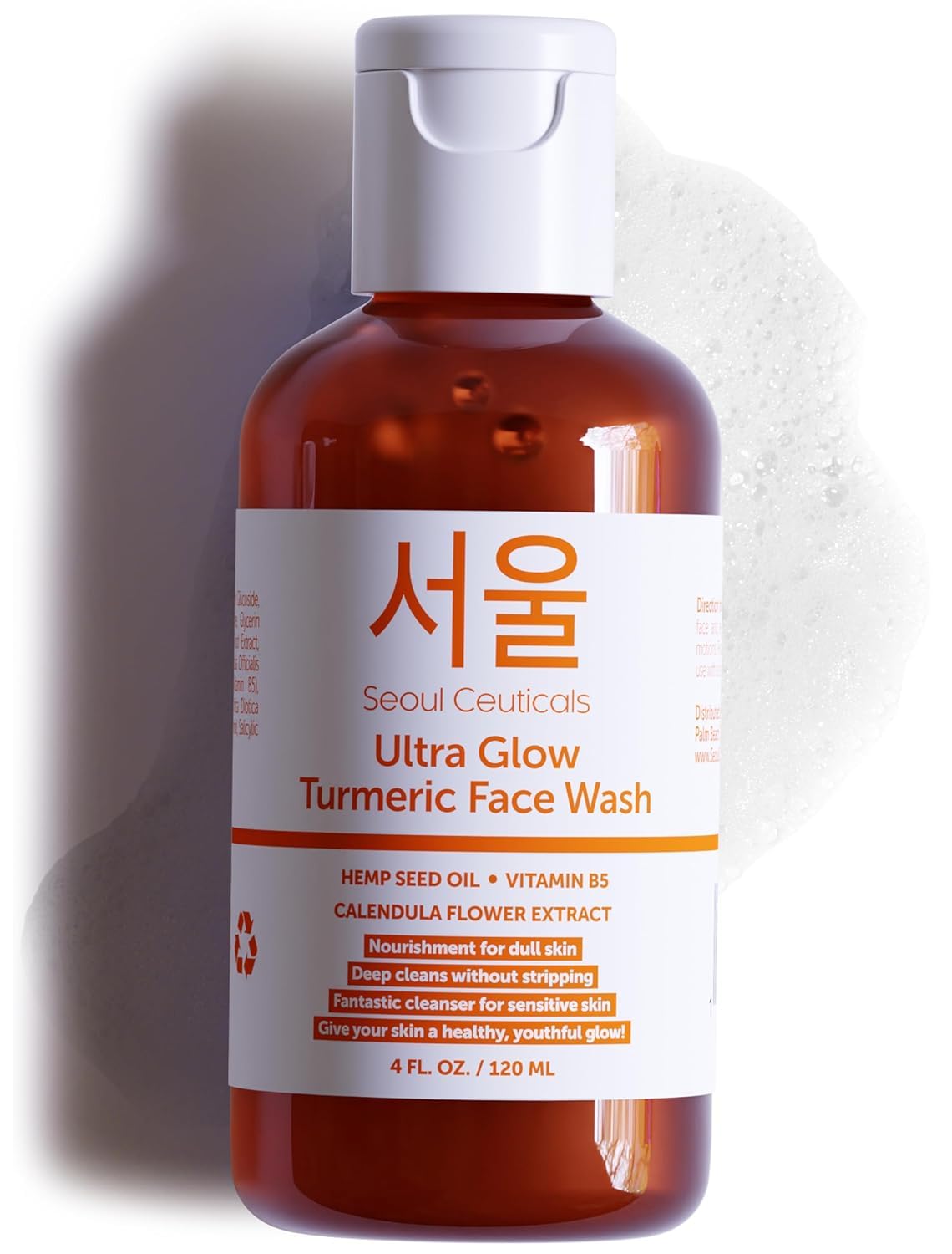 SeoulCeuticals Korean Turmeric Face Wash Brightening - SeoulCeuticals Official Product Imagery - 1