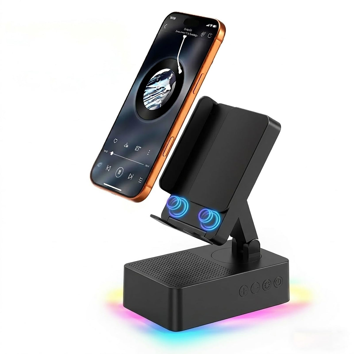 Wireless Sensor Speaker Colorful LED Ambient Light Foldable - DBHBAODZI Official Imagery - 1