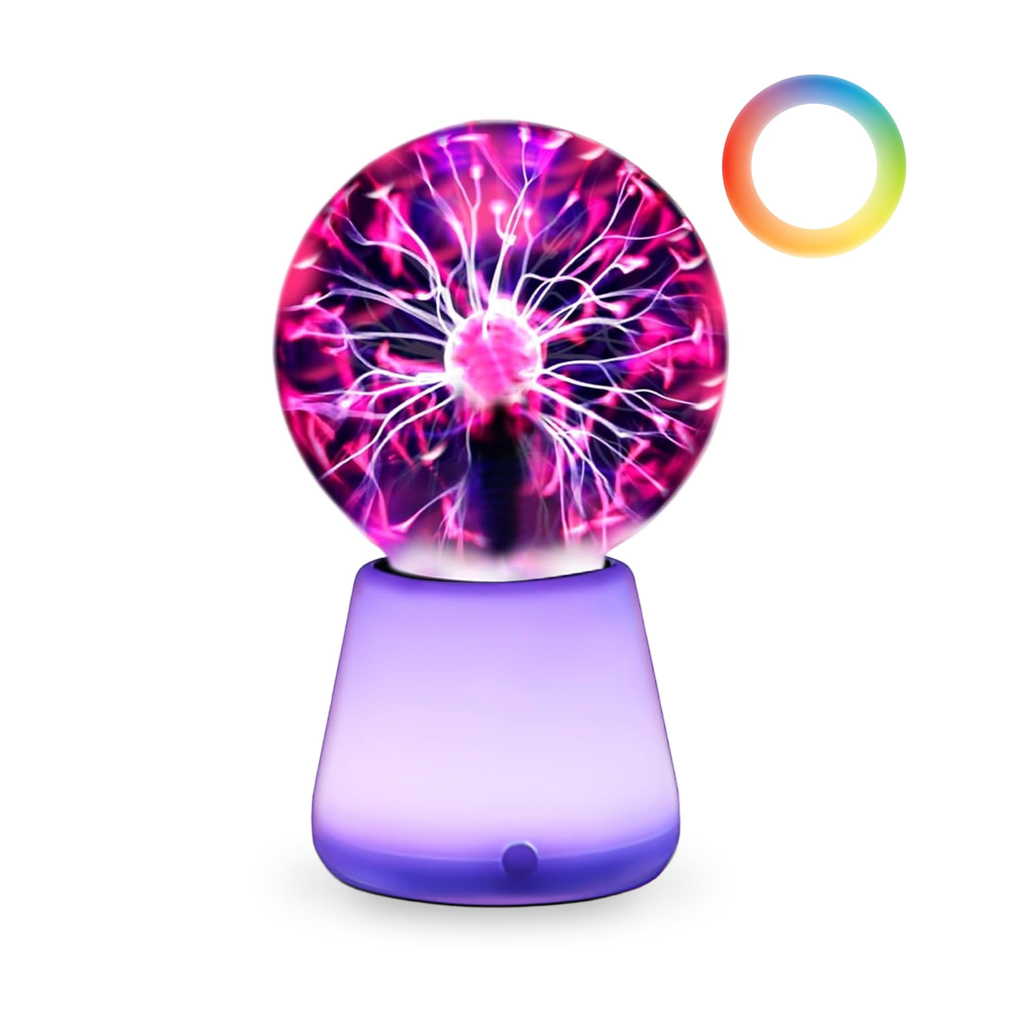Xsnzdq Plasma Ball Lamp 3-Inch, Touch Reactive Lightning Globe, U - Xsnzdq Official Product View 1