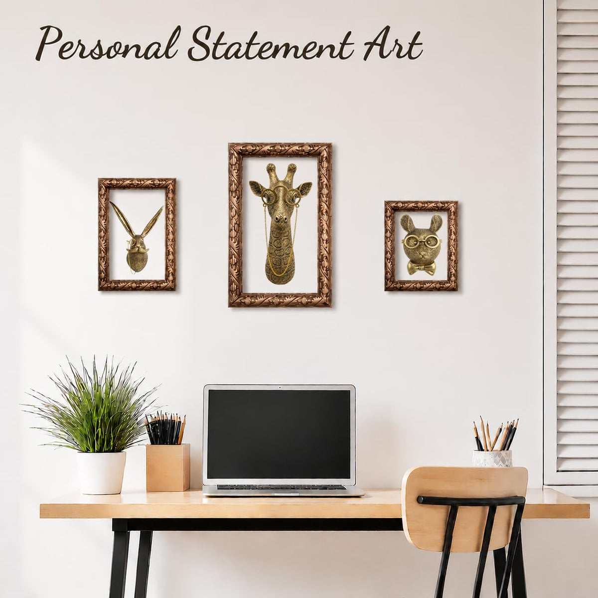 UITWMKTG Gold Rabbit Head Wall Decor - UITWMKTG Official Imagery - 6