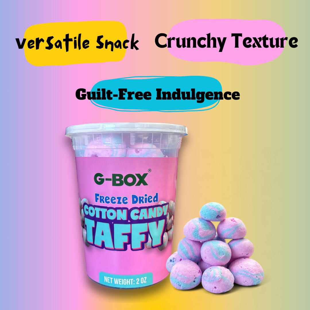 G-BOX Freeze Dried Taffy| Freeze Dried Pink Cotton Candy| TikTok Trend - View 5