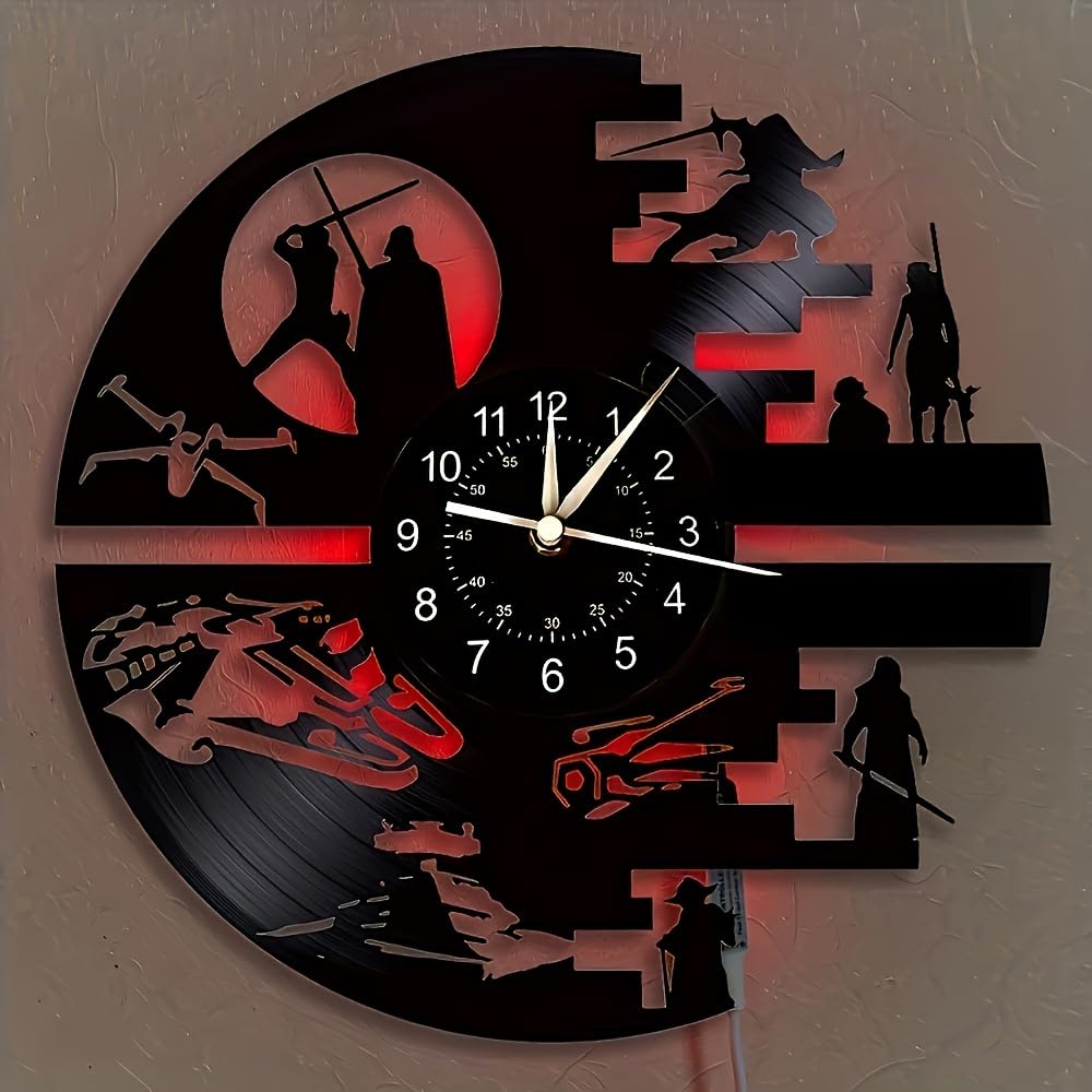 Decorative Vinyl Wall Clock with 12 Inches Science Fiction - Premium Selection Official Imagery - 1