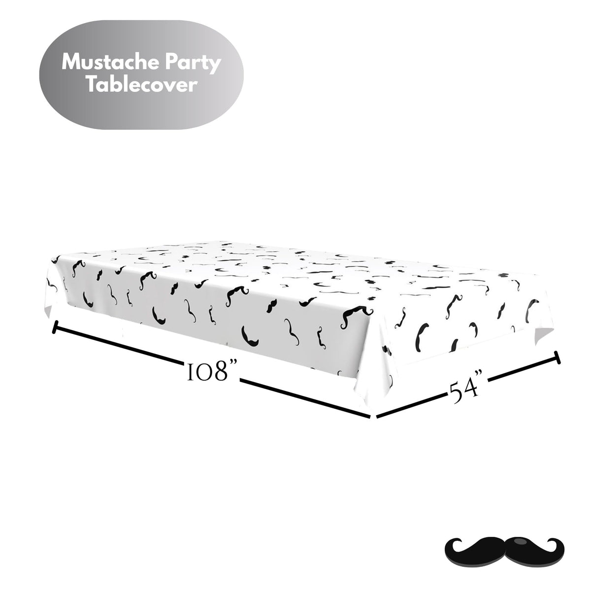 Mustache Party Supplies Set 7 Dessert Plates Napkins Table - HOME & HOOPLA Official Imagery - 7