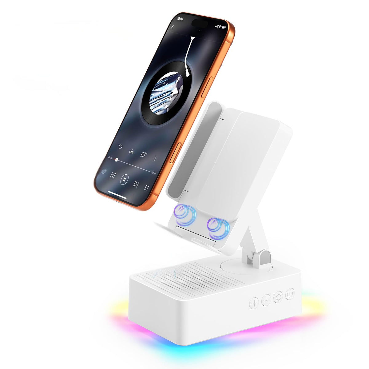 Wireless Sensor Speaker Colorful LED Ambient Light Foldable - DBHBAODZI Official Imagery - 1