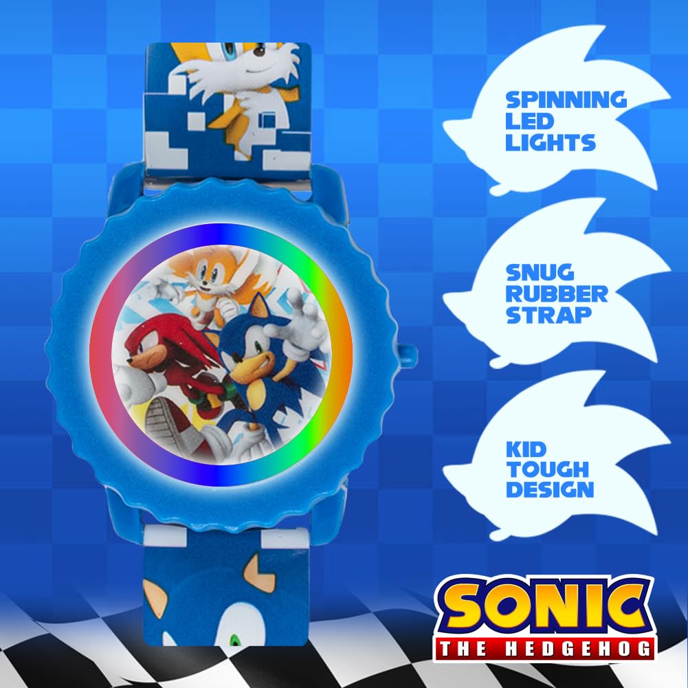 Accutime Sonic The Hedgehog Kids Digital Watch – Flashing LED Light-Up - View 2