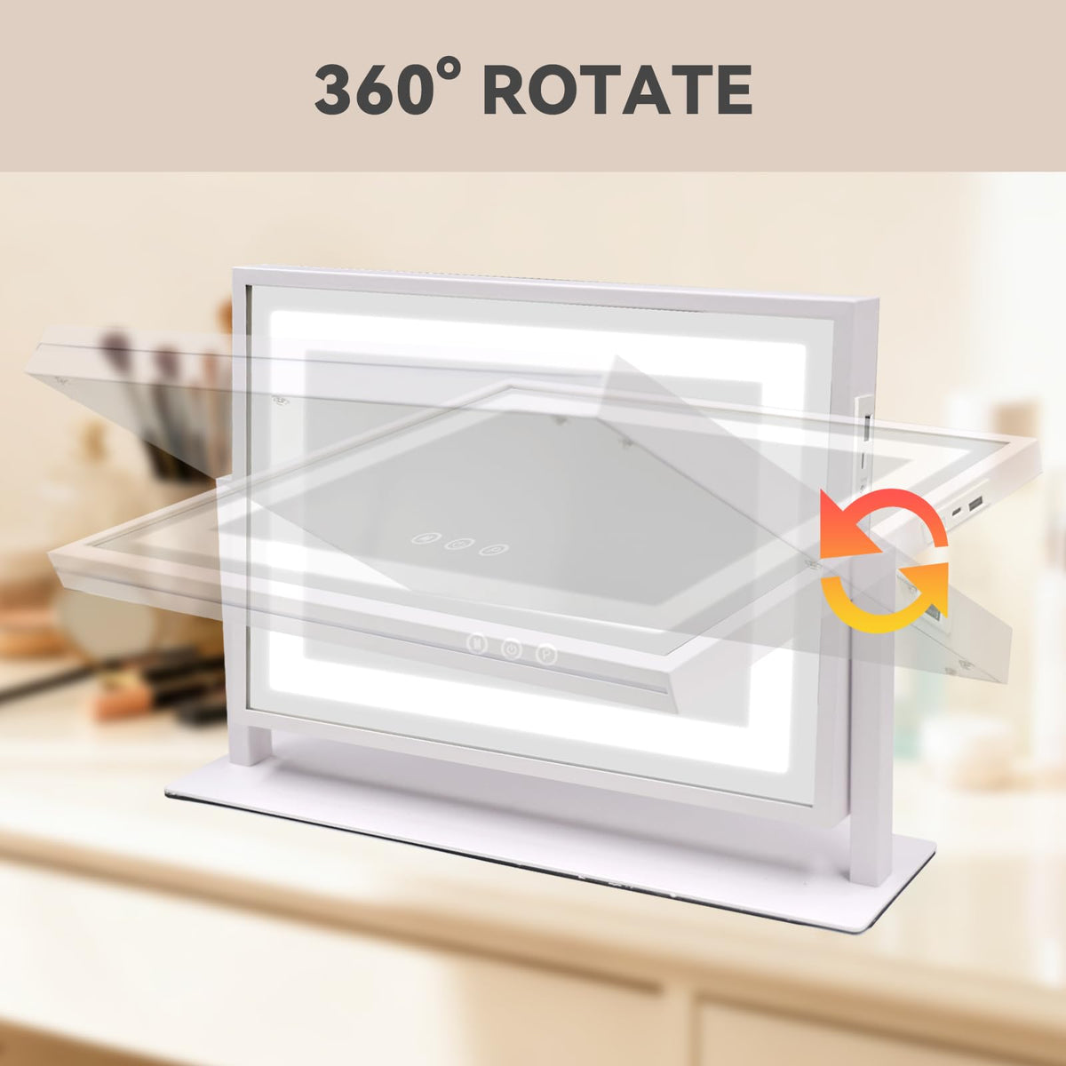Vanity Mirror with Lights Lighted Makeup Mirror with Touch - SANYCASA Official Imagery - 6