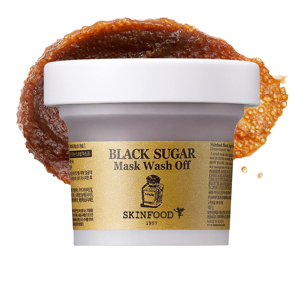 SKINFOOD 1957 Skinfood Black Sugar Mask Wash Off Exfoliator, 3.53 Ounce - SKINFOOD 1957 Official Product View 2