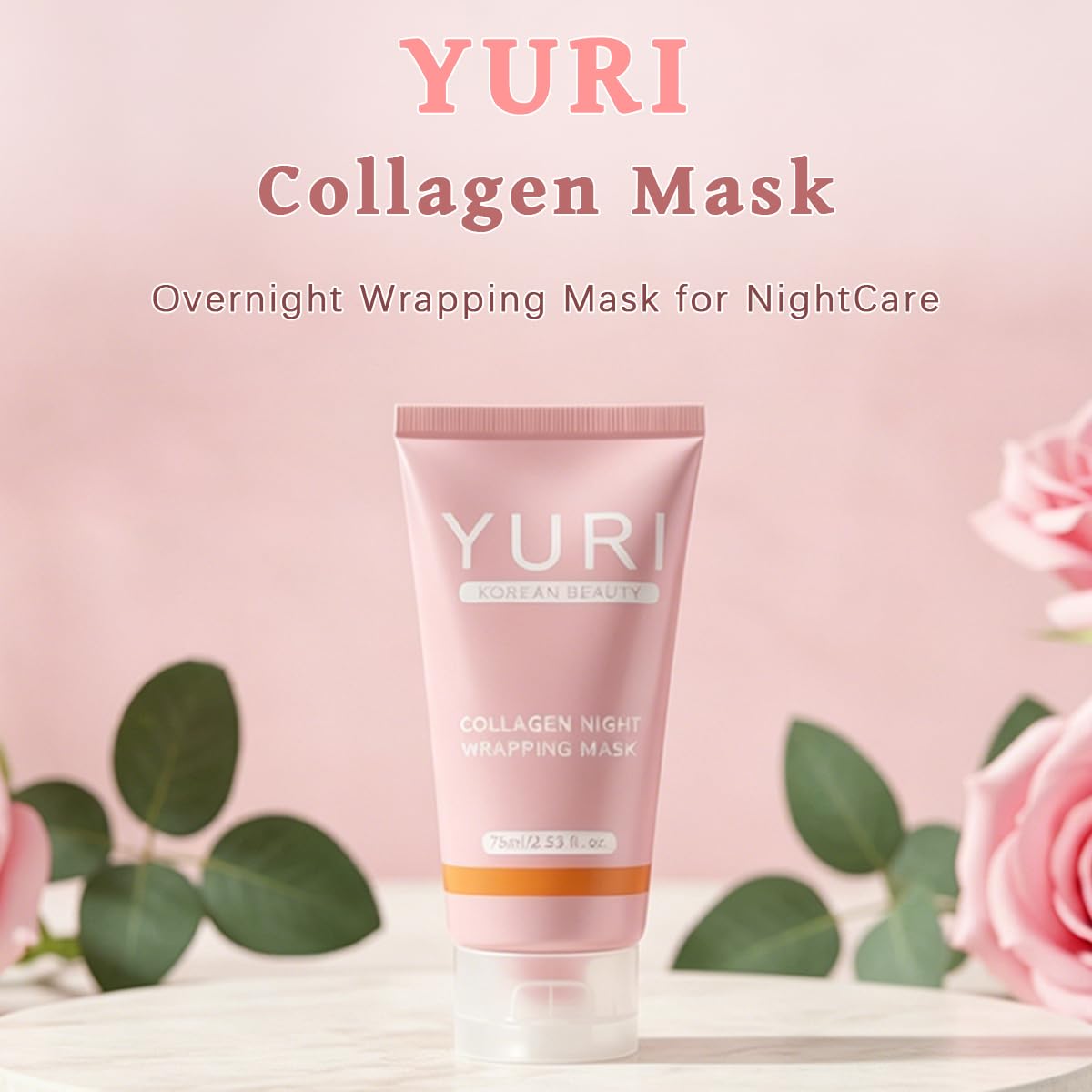 YURI Collagen Mask, Collagen Night Wrapping Mask 1PCS, Peel Off - IYUWE