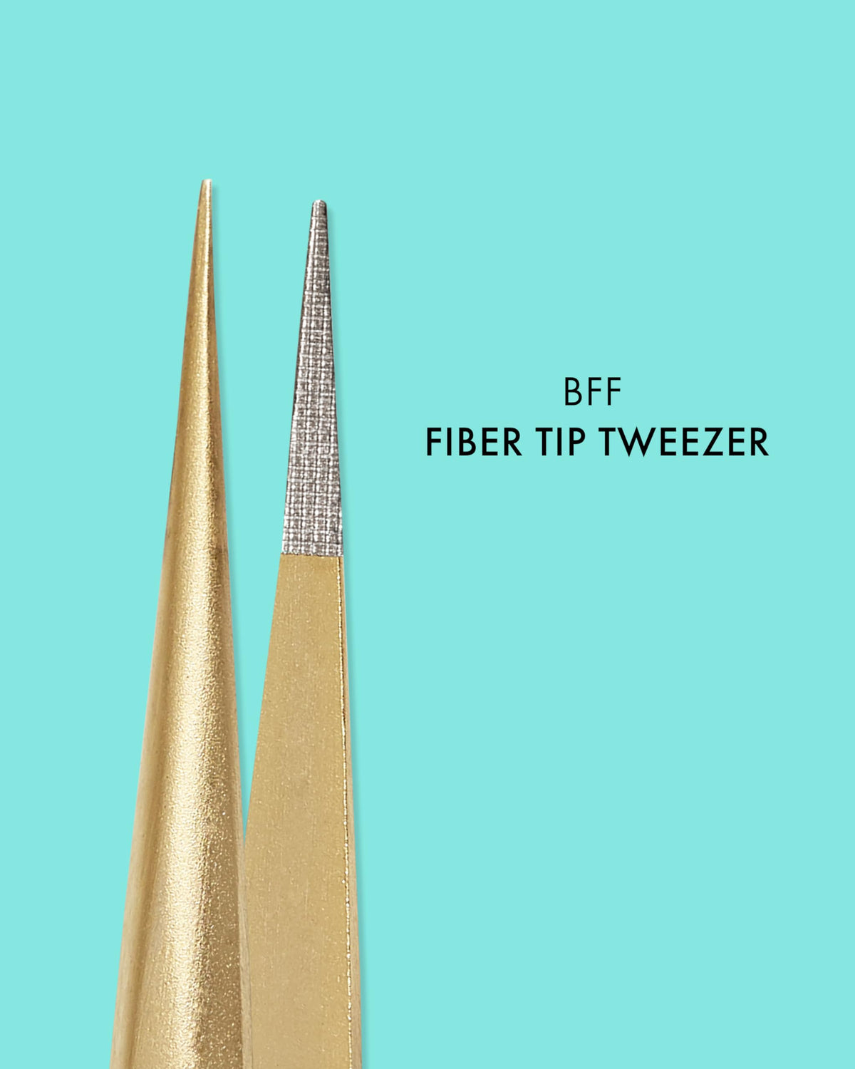 LBLA BFF Straight Isolation Tweezer Lashbox LA Gold Fiber - LBLA BEAUTY Official Imagery - 4