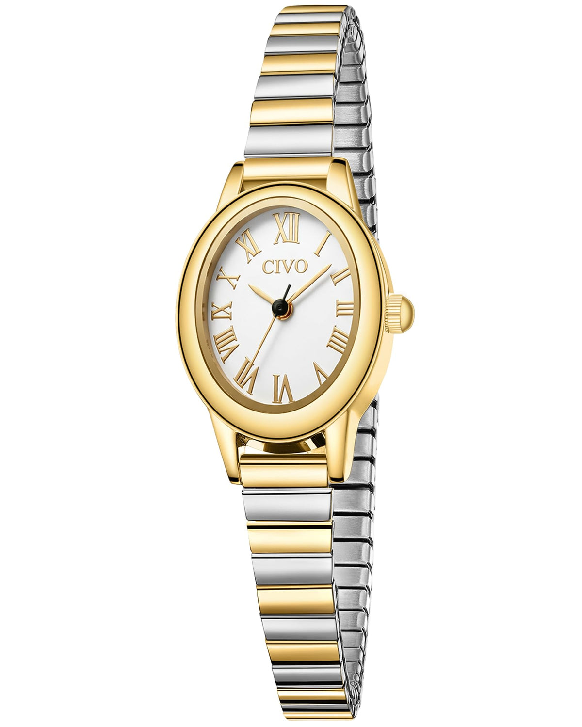 CIVO Small Gold Watches for Women Vintage Roman Stretch - CIVO Official Imagery - 1