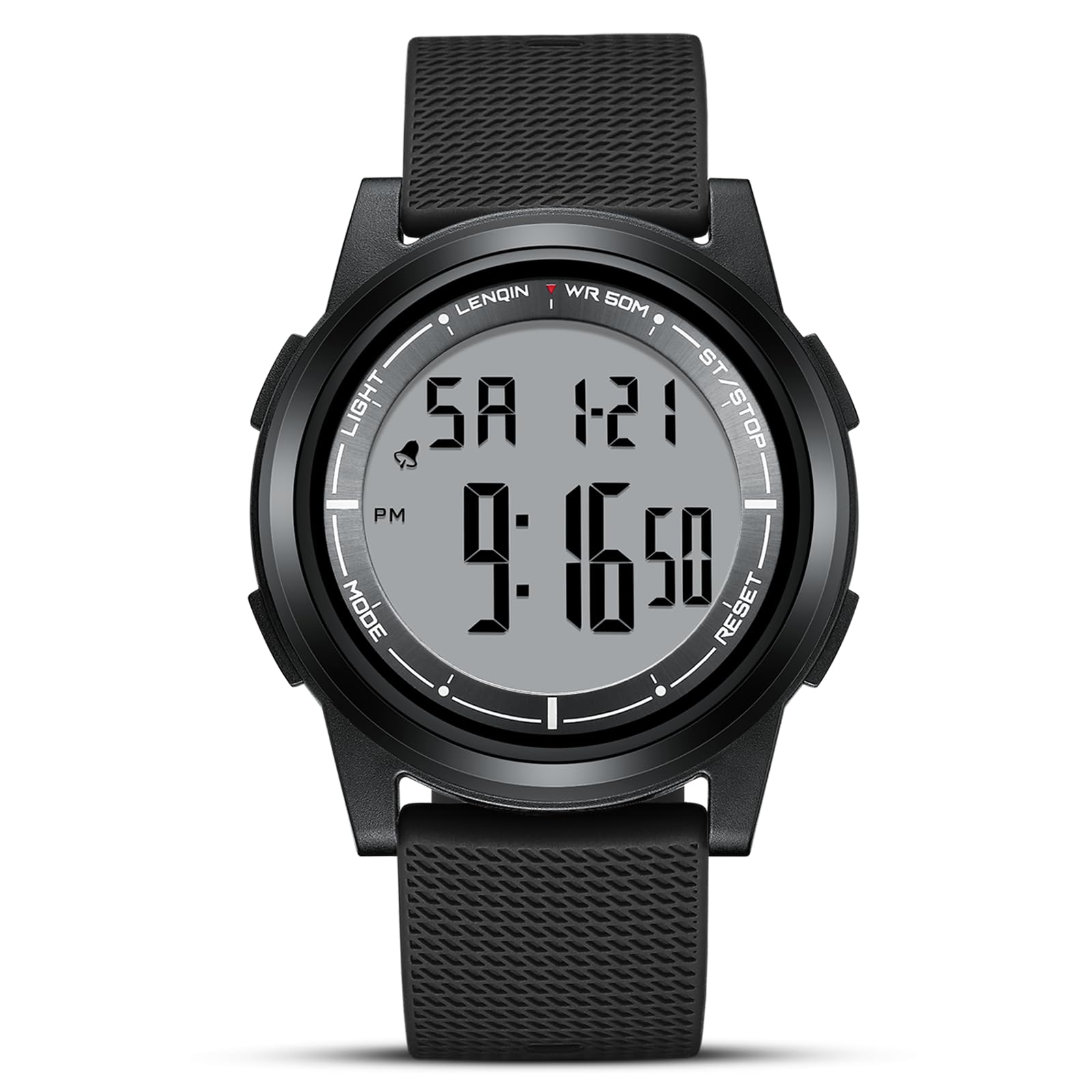 HANPOSH Mens Digital Watch Ultra Thin Sports Waterproof Watches for Me - View 1