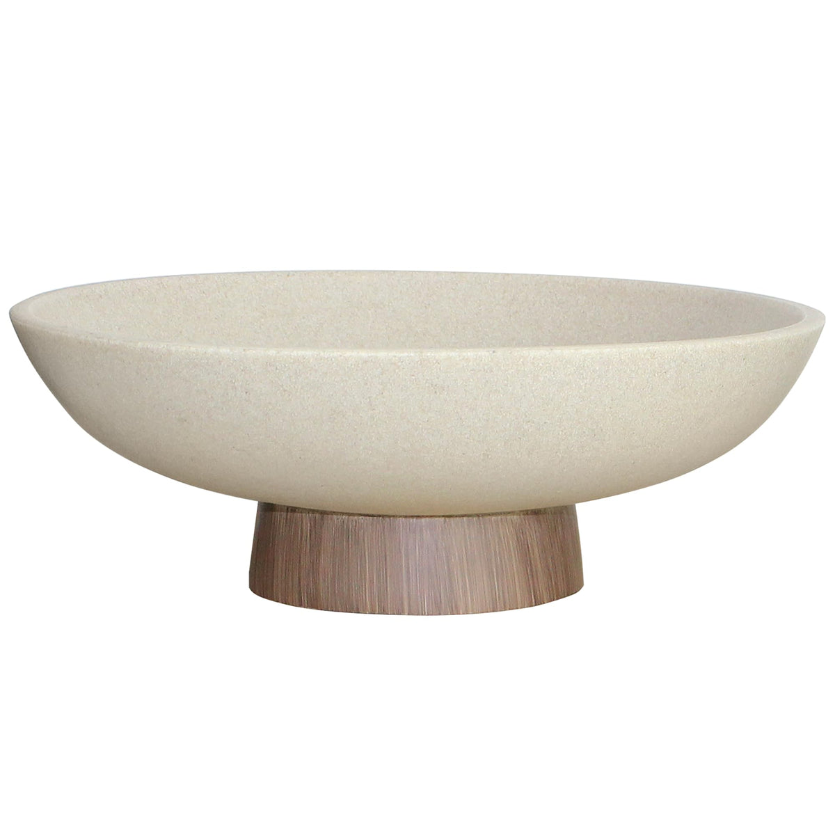 Modern Resin Pedestal Bowl Large Fruit Bowl for Kitchen - LIN CHUAN Official Imagery - 2
