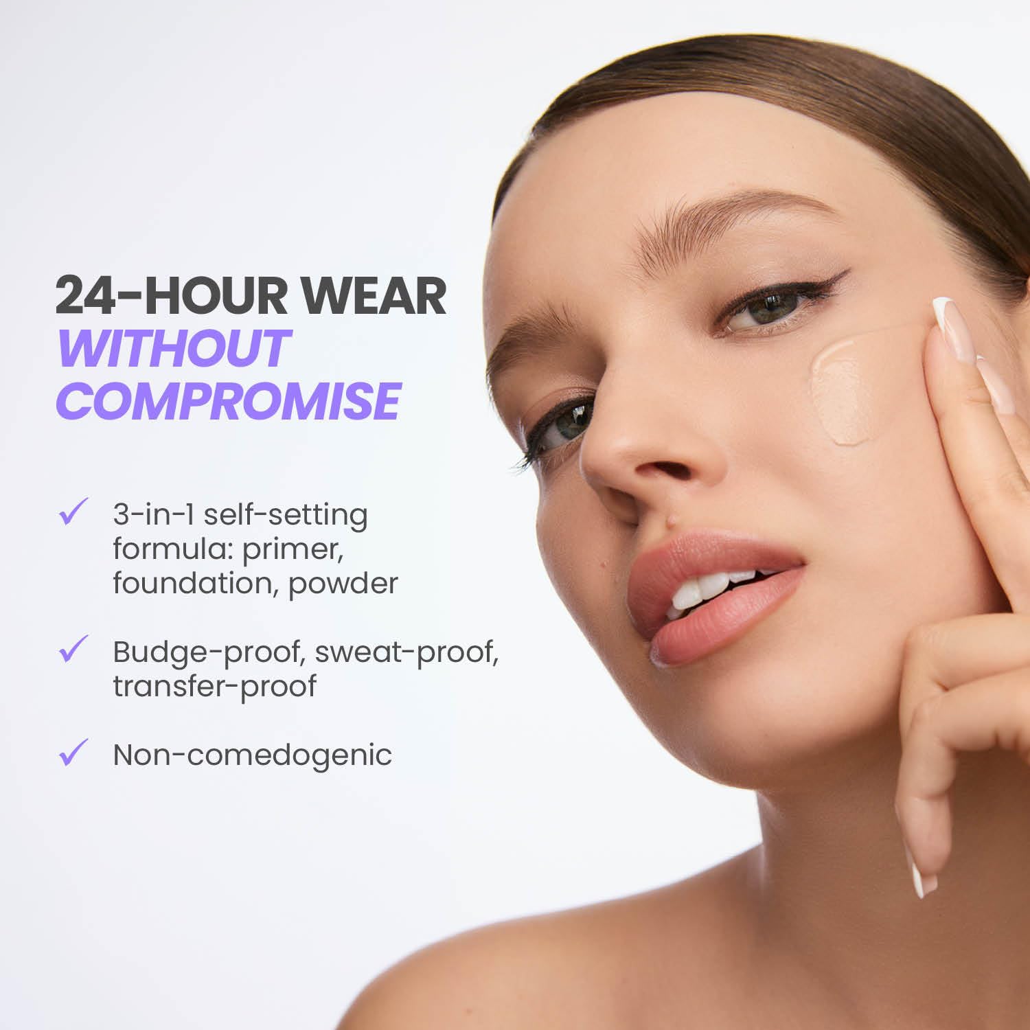 Wonderskin Serum Foundation - Hyper Bond All-Day Stay Waterproof Makeu - View 7