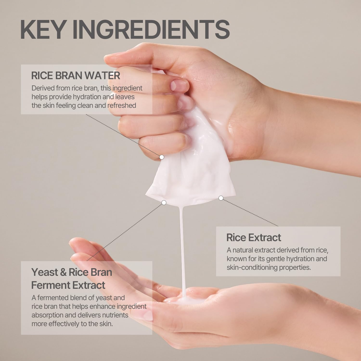 9 wishes Rice Water Sheet Mask- Hydrating Korean Face Mask with - 9 wishes