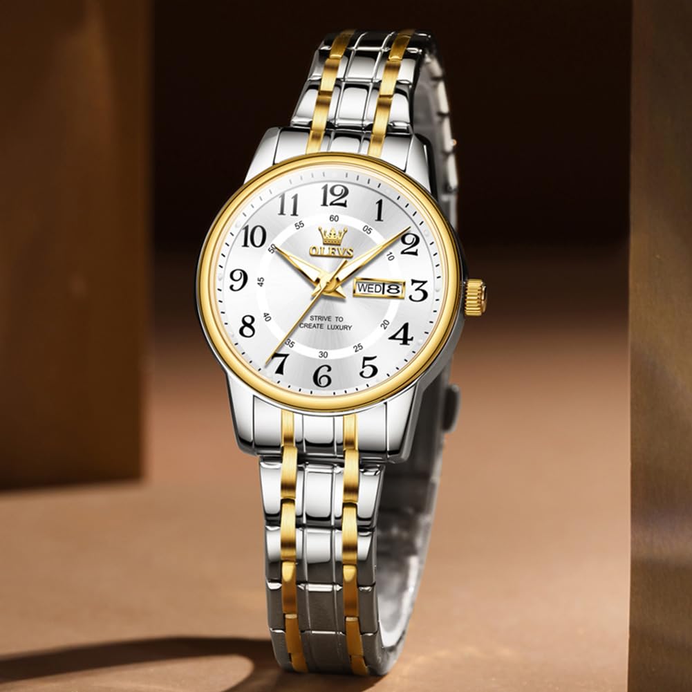 OLEVS Watches for Women Dress 30M Waterproof Long Band for Medium Wris - View 6