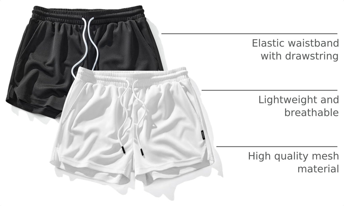 AIMPACT Men s Mesh Running Shorts 3 Inch Quick Dry Gym with - AIMPACT Official Imagery - 5