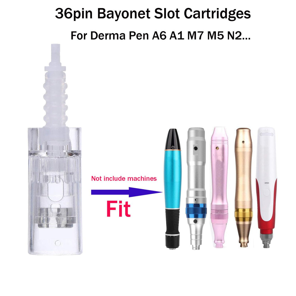 Microneedling Derma Roller Pen Cartridges 36pin For A6 A1 N2 - PIPM Official Imagery - 5