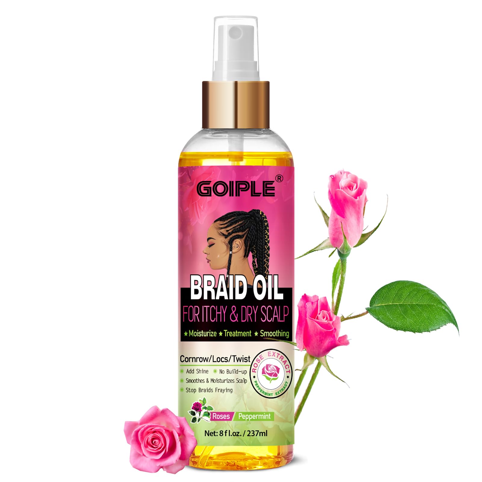 Goiple Braid Oil for Soothes Moisturizes Dry & Itchy Scalp - Braid Care for - Goiple Official Product View 2