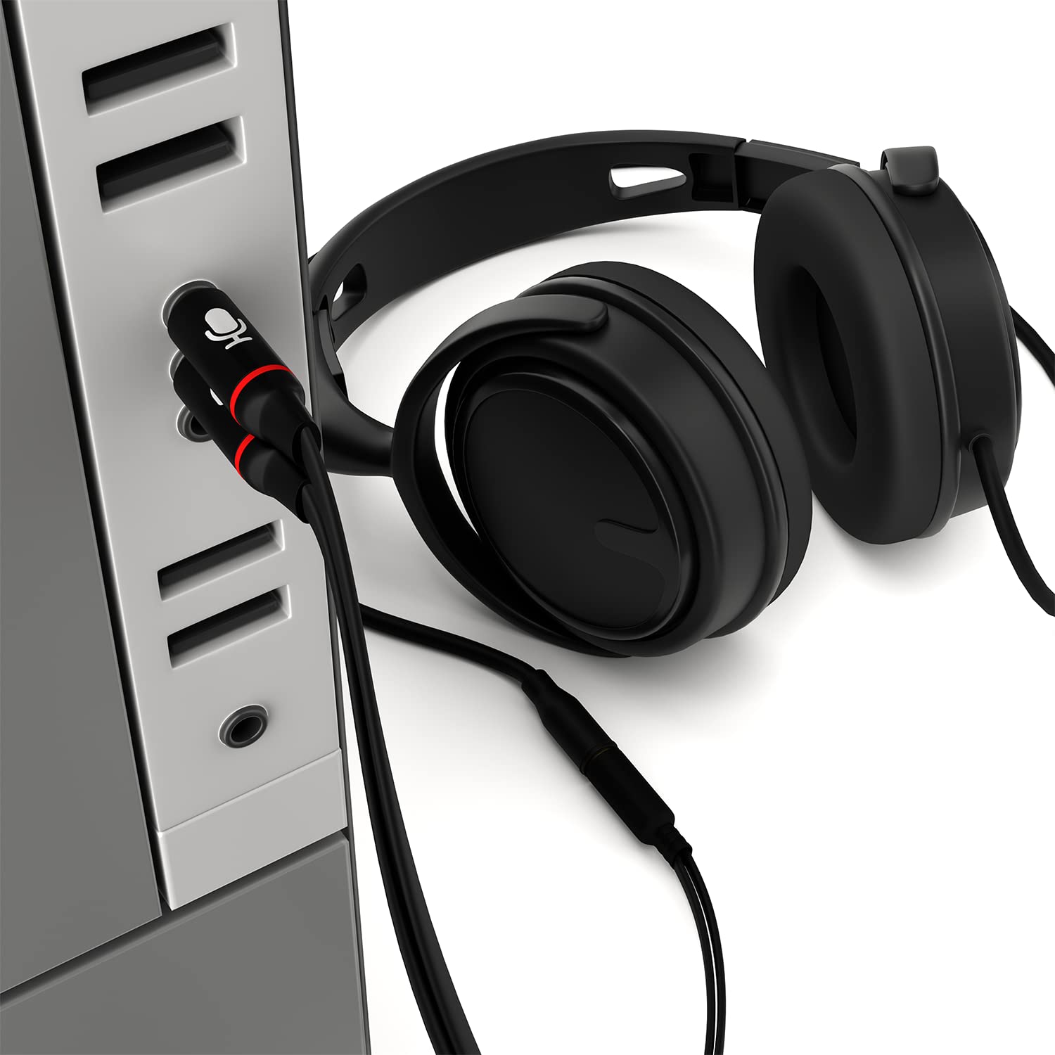 D & K Exclusives Headphone Splitter For Computer 3.5mm Female to by D & K Exclusives - Angle View 4