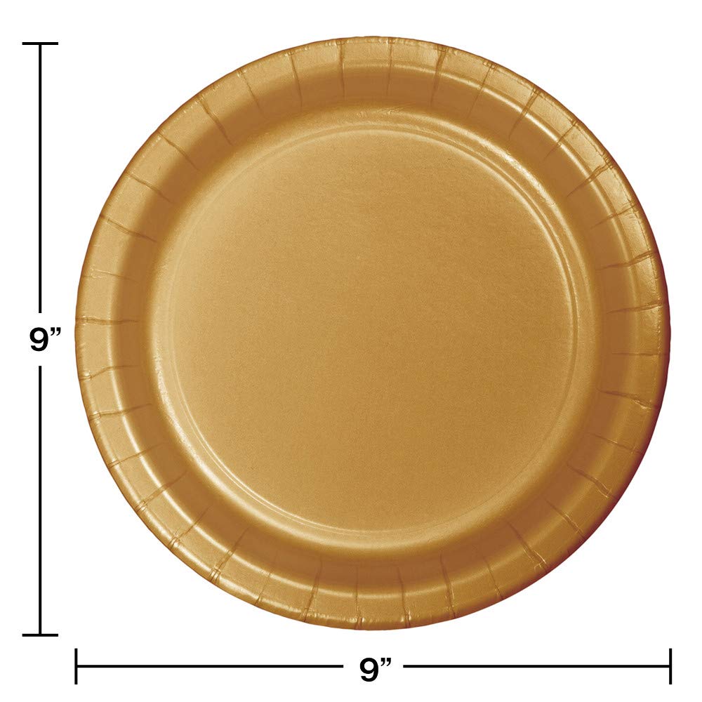 Glittering Gold Party Supplies Kit Serves 24 - Creative Converting Official Imagery - 3