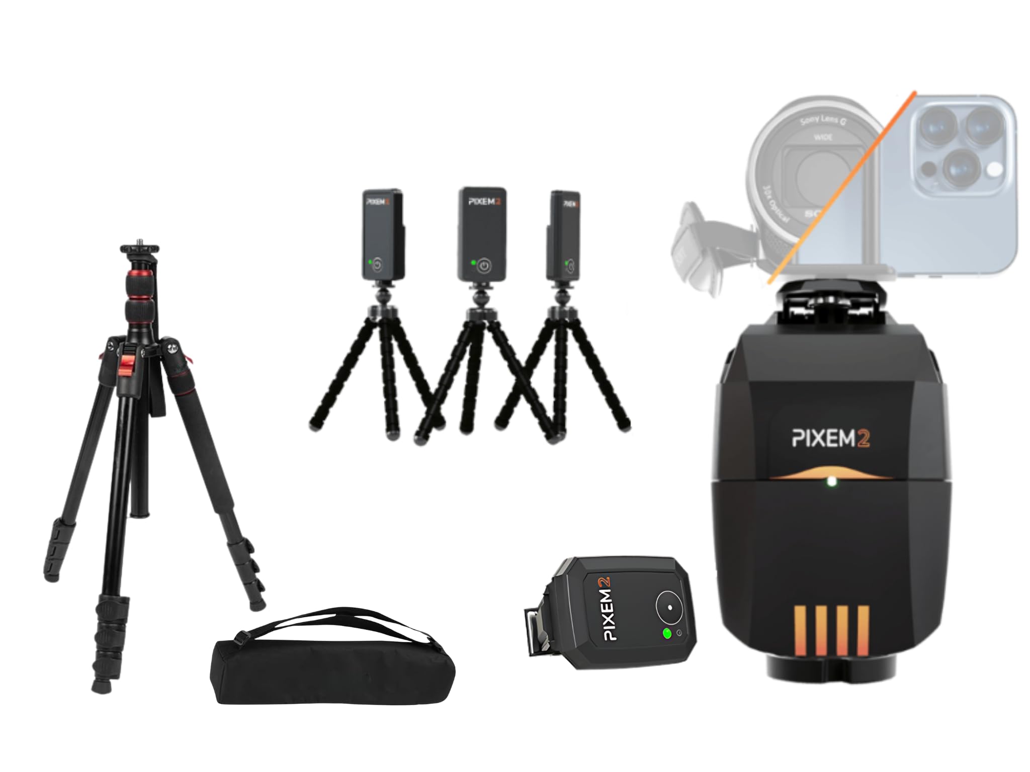 MOVE'N SEE PIXEM 2 Robot Incl. Tripod LITE | Horse Track Pack | Auto F - View 1