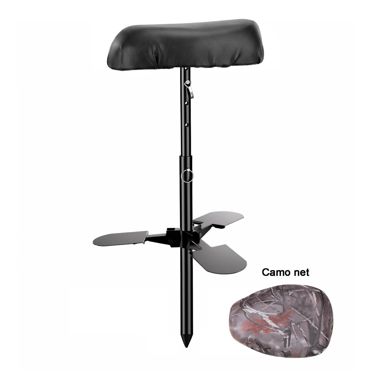 Mud Seat Camo Padded Marsh Seat Adjustable Hunting Seat for - ZAIXIA Official Imagery - 3