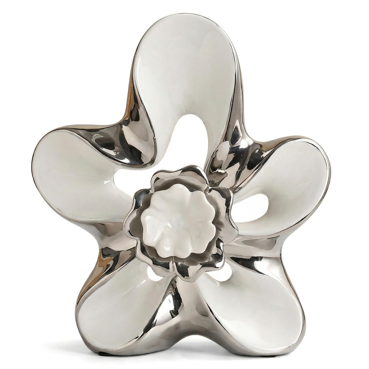 Ceramic Statue Home Decor Aesthetic Abstract Flower - Dneuoir Official Imagery - 1