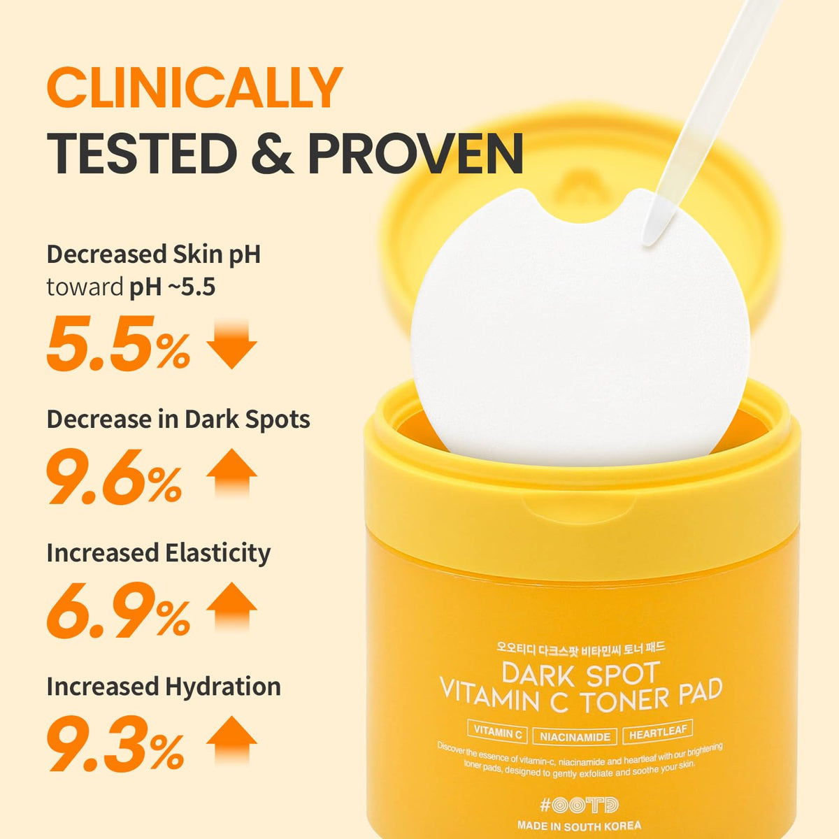 OOTD Vitamin C Toner Pads with Niacinamide 70 Pads - #OOTD Official Imagery - 7
