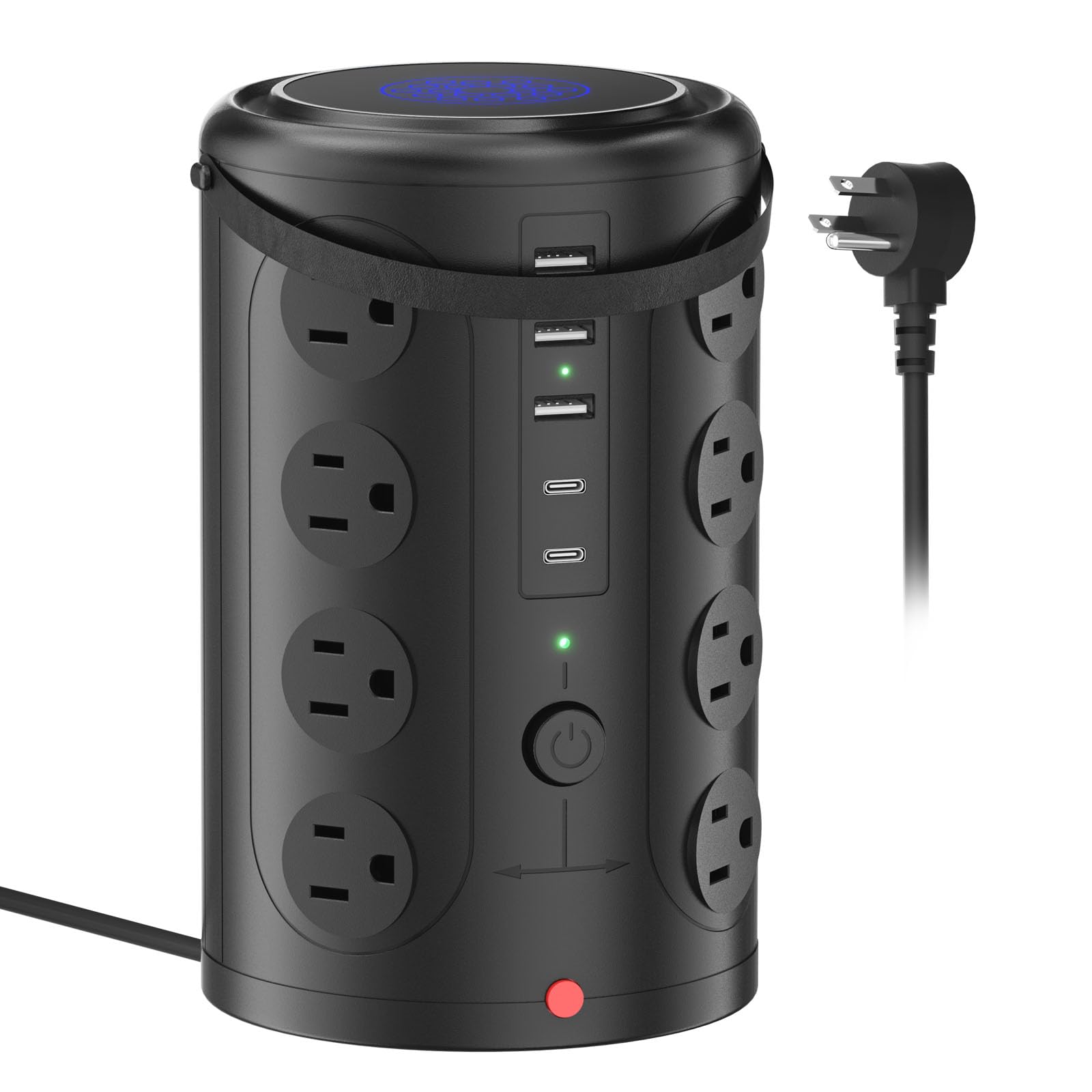 Surge Protector Power Strip Desk Charging Station with 15W - UWIWUTEI Official Imagery - 6