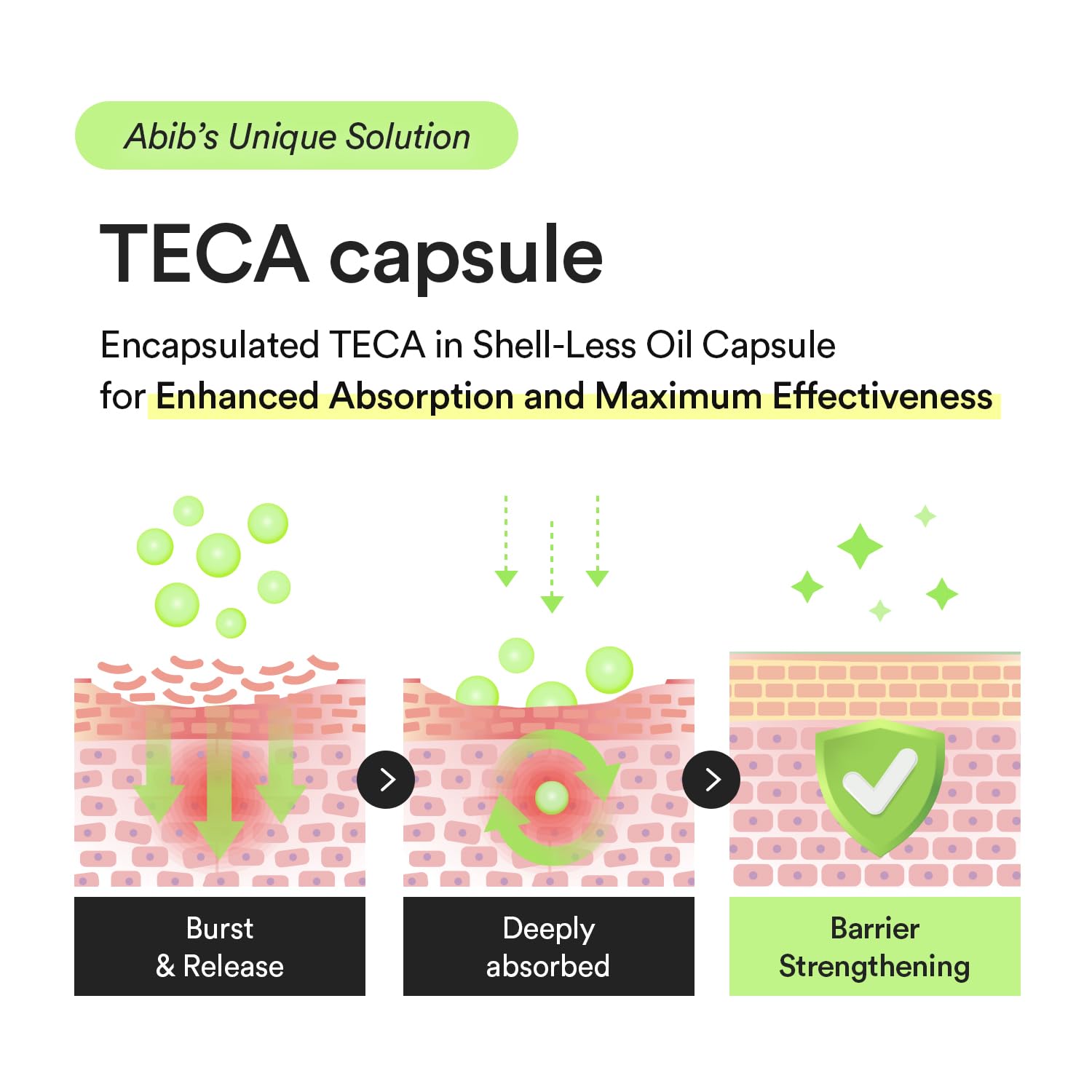 Abib Heartleaf TECA capsule serum Calming drop 1.69 fl.oz., - Abib