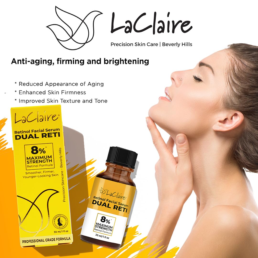Retinol Complex Face Serum Anti Aging Brightening Firming - LaClaire Official Imagery - 7