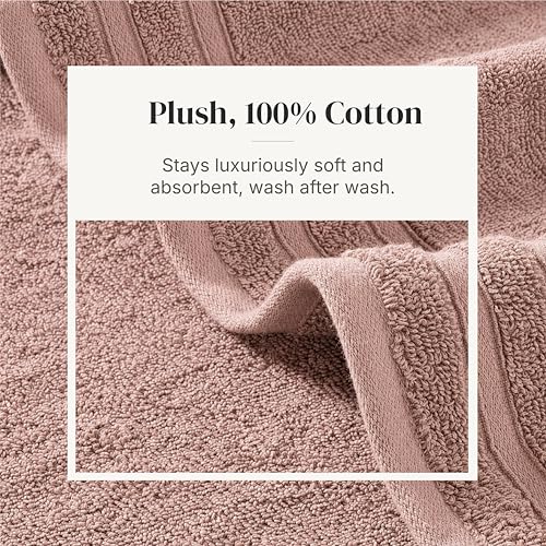Modern Threads 6 Piece Bath Towel Set – Bathroom Towel Set with - Product Imagery
