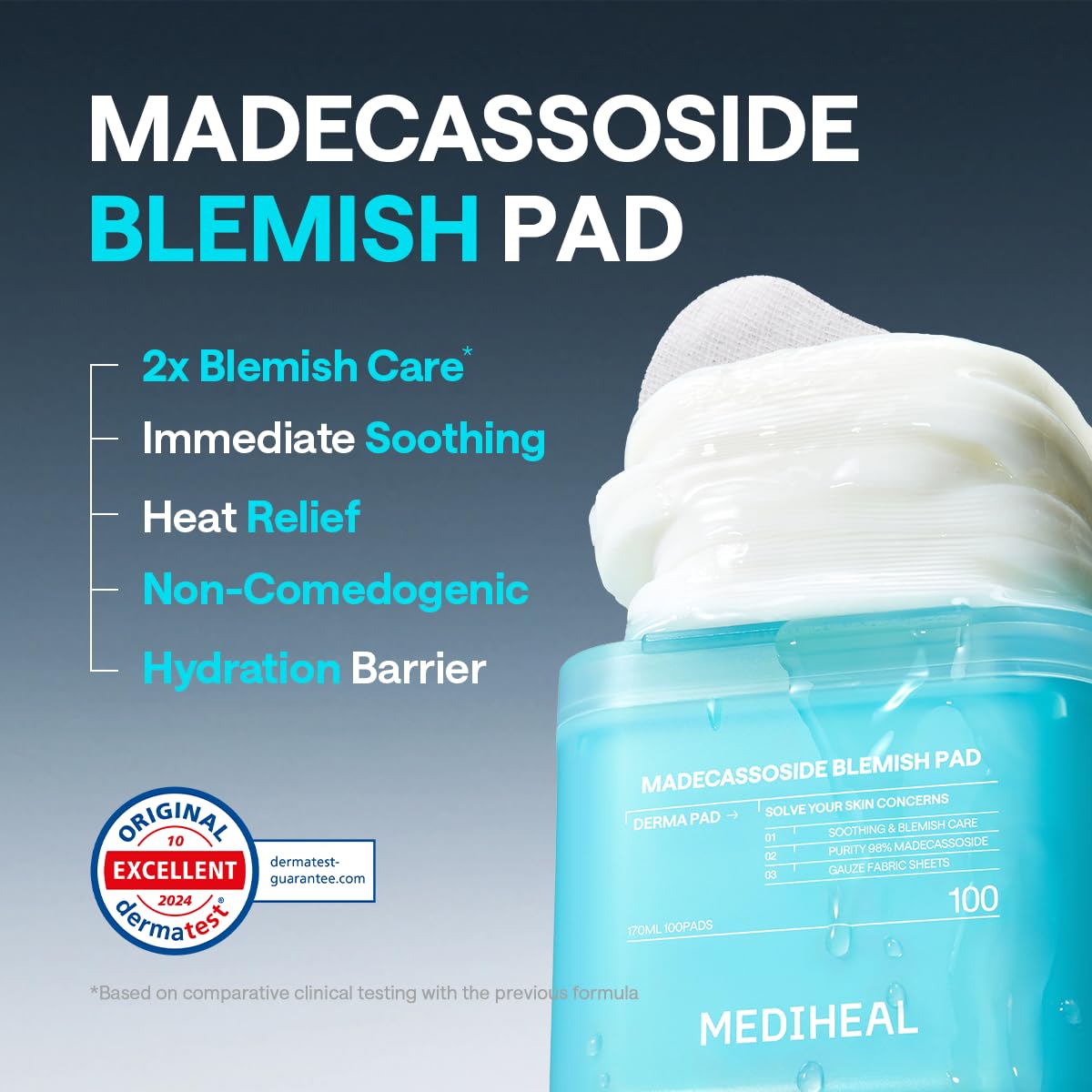 MEDIHEAL Madecassoside Blemish Care Toner Pad - MEDIHEAL Official Imagery - 5