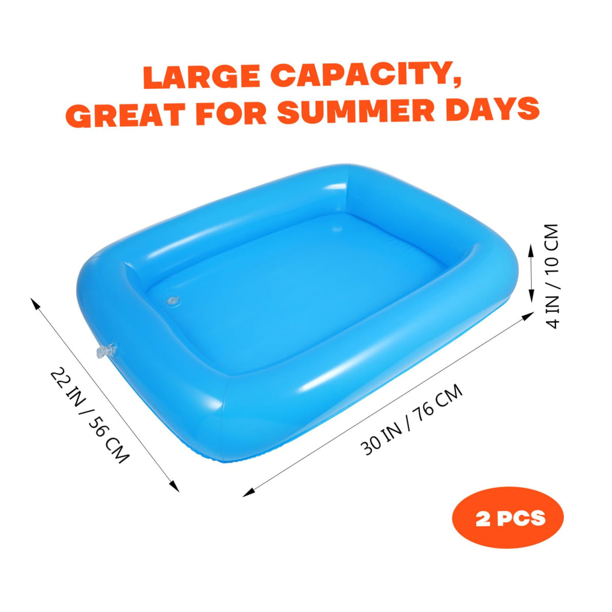 Hemoton 2 PCS Inflatable Serving Bar Tray Food Drink - Hemoton Official Imagery - 4