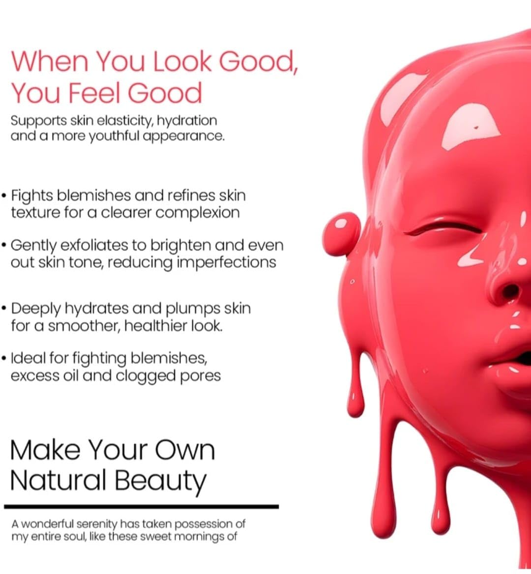 JUST O2 Bio Collagen Peel Off Jelly Facial Mask with Strawberry, BHA, - View 4