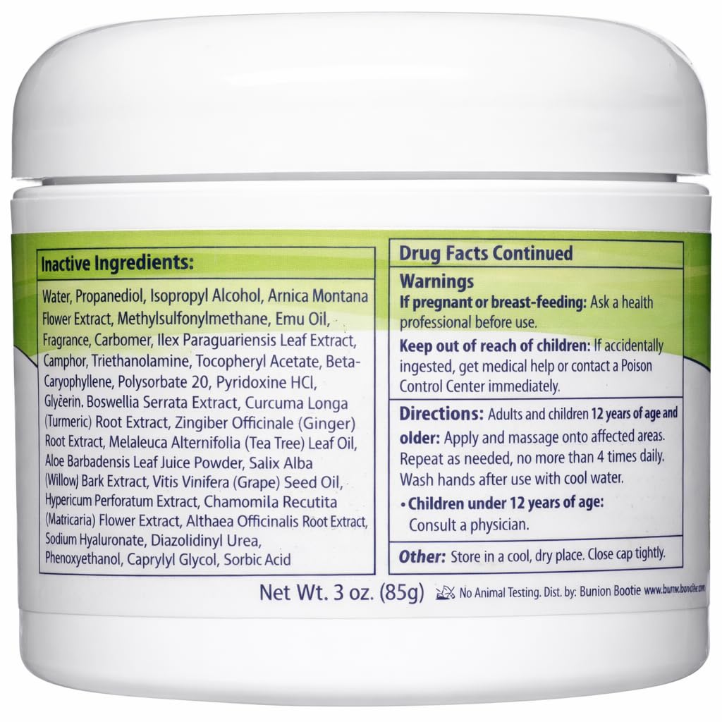 Bunion Balm Day Cream with Arnica & Menthol by Bunion Bootie