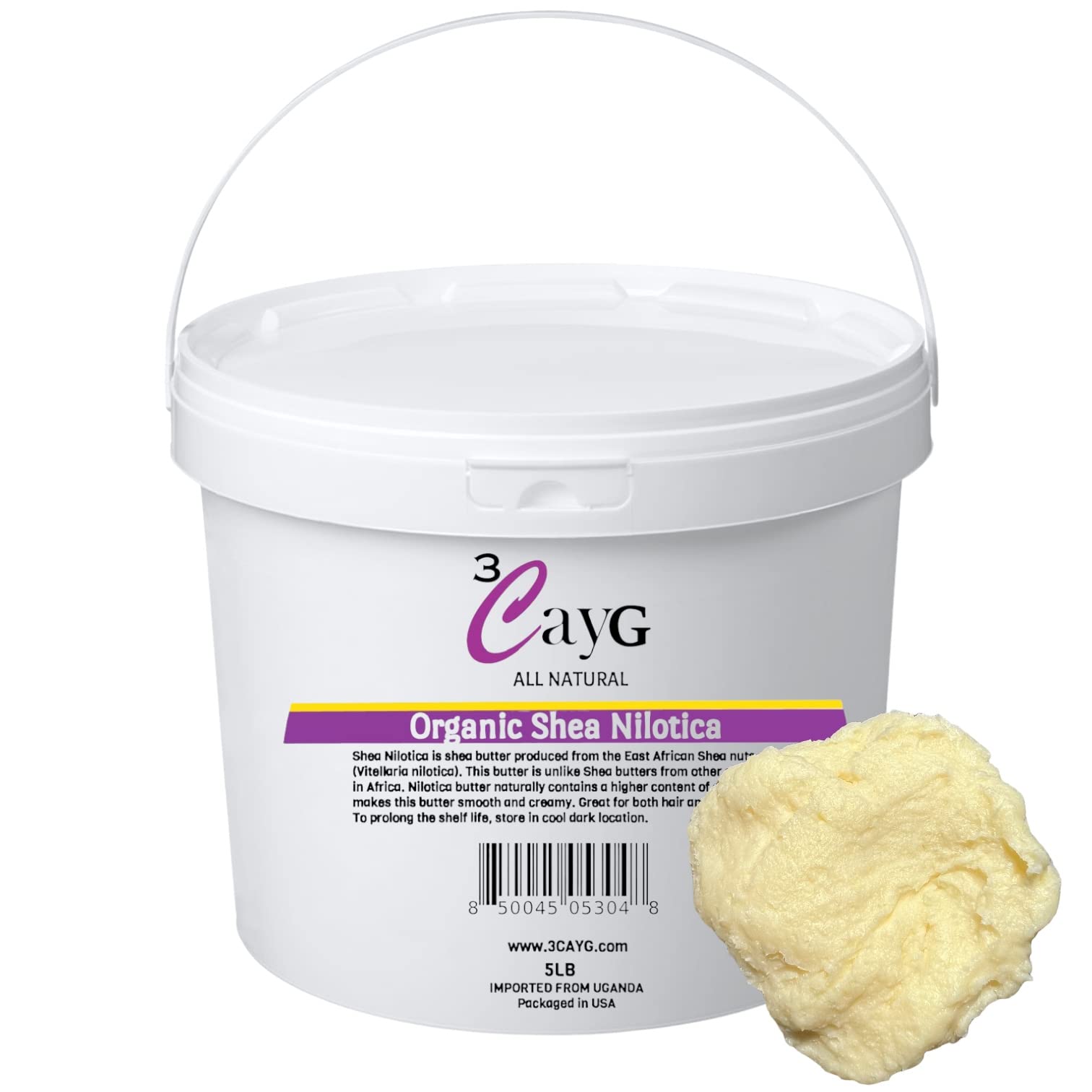 3CAYG Shea Nilotica | Cold Pressed and Unrefined | East African - Product Imagery