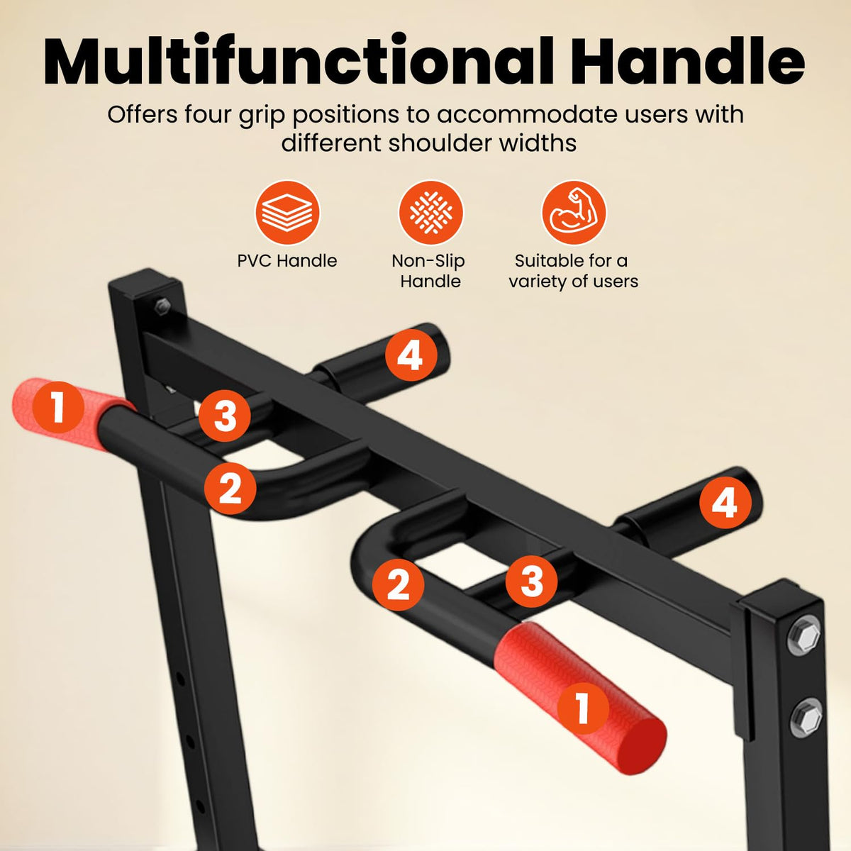DOBESTS Power Tower Pull Up Bar Free Standing Foldable Pull - DOBESTS Official Imagery - 6